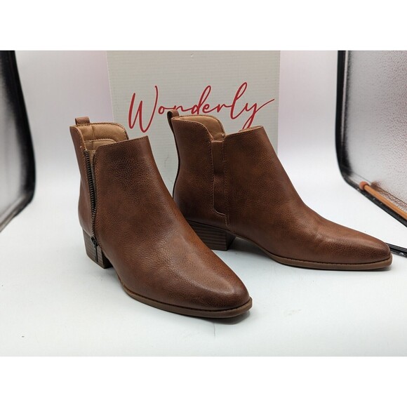 Wonderly Ladies Ankle Boots (Missy) Booties Coco Size 8 M - Picture 5 of 11
